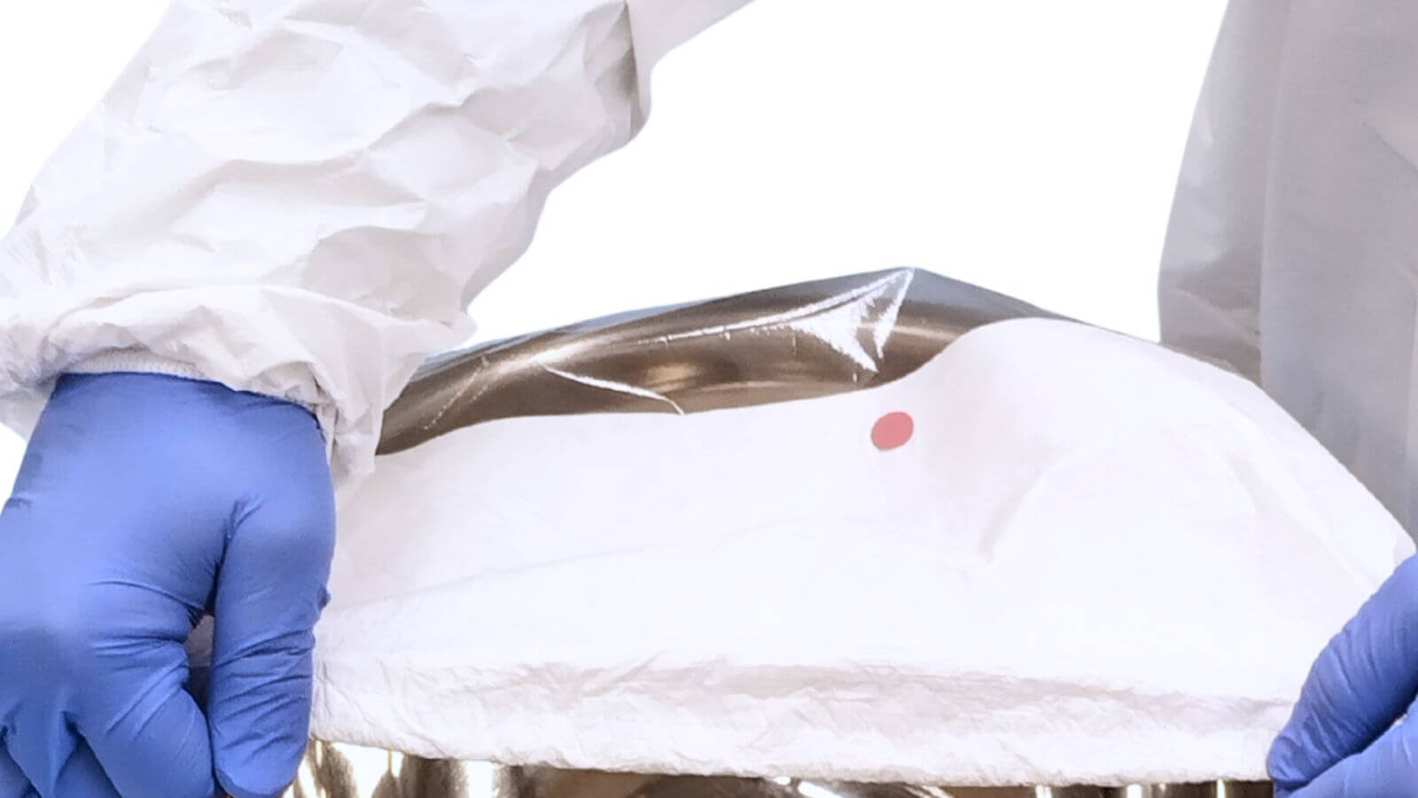 PureClean™ Autoclavable Stopper Bowl Cover with Tunnelized Elastic and Verify™ Window, Made with 1421B Tyvek®